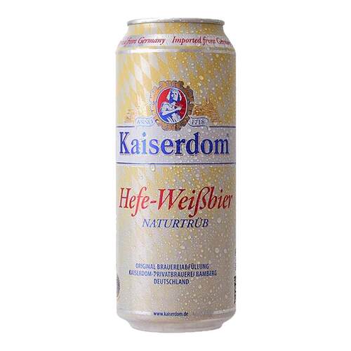德国原装进口kaiserdom凯撒顿姆啤酒精酿白啤500ml*24罐装听整箱