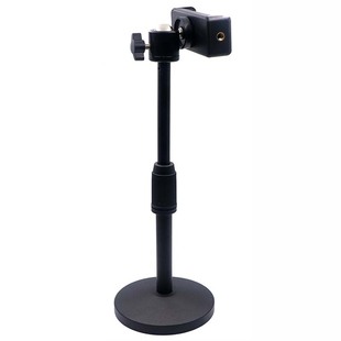 桌面手机直播支架云台金属旋转俯拍通用调节简易小型夹子杯托底座