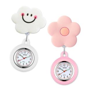 可伸缩护士表挂表可爱胸表医生用怀表儿童手表口袋便表考试电子表