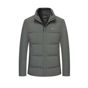 皮尔卡丹高档冬季新款鹅绒服立领休闲男士短款羽绒服加厚保暖外套