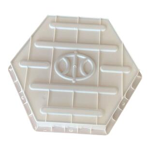 水泥砖实心六角块模具六边形混凝土预制块空心六方块庭院地砖磨具