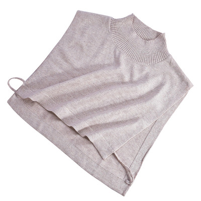 羊毛半高领假领子大码毛衣百搭