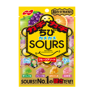 日本进口nobel诺贝尔果汁软糖乌龟造型什锦高弹力水果儿童QQ糖