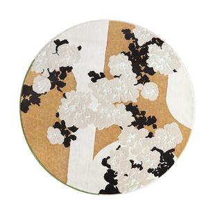 赛波斯无甲醛抑菌无胶圆形花地毯卧室床边客厅高级感法式青山美宿