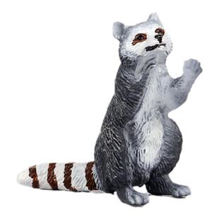 儿童仿真实心动物模型大号浣熊玩具小浣熊小熊猫塑胶玩偶模型摆件