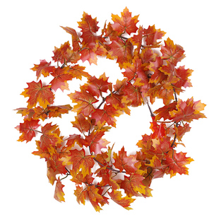 仿真红枫叶藤条塑料花藤树叶子装饰藤蔓假花格栅吊顶植物管道缠绕