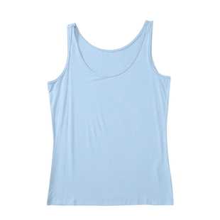 莫代尔吊带背心女夏季大码纯色宽松U领胖妹妹200斤内搭上衣打底衫