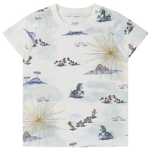 Nest Designs儿童短袖短裤夏季男女童宝宝裤子家居裤松紧裤子舒适