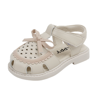 学步鞋女宝宝鞋子夏季新款女童凉鞋软底小童公主皮鞋1到3岁婴儿鞋