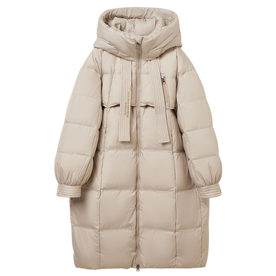 女童羽绒服中长款2025新款