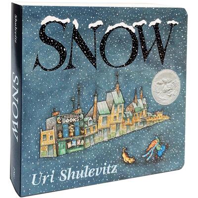 【送音频】英文原版Snow雪纸板书凯迪克银奖2-3-6岁低幼儿童启蒙英语亲子互动睡前图画书籍读物正版Christmas圣诞节新年庆绘本