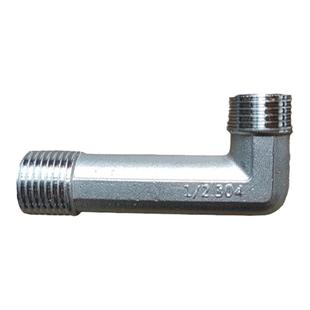 304不锈钢弯头精品特加长九十度直角2分4分6分1寸内外丝家用接头