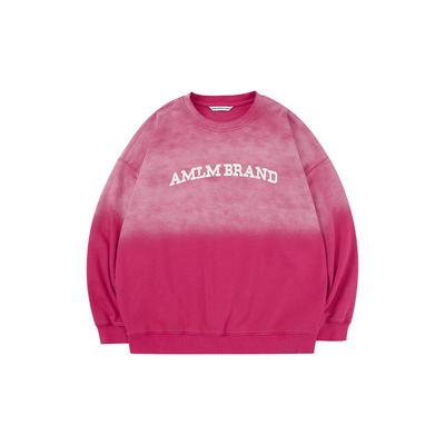 AMLM渐变弧形文字卫衣