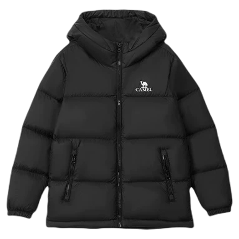 骆驼儿童羽绒服女童红色新年战袍保暖加厚外套冬季新款面包服男童