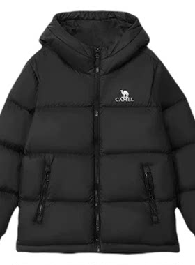 骆驼儿童羽绒服女童红色新年战袍保暖加厚外套冬季新款面包服男童
