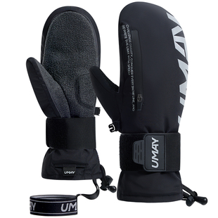 佑美滑雪手套内置护腕单双板凯夫拉滑雪专用专业滑雪刻滑手套闷子