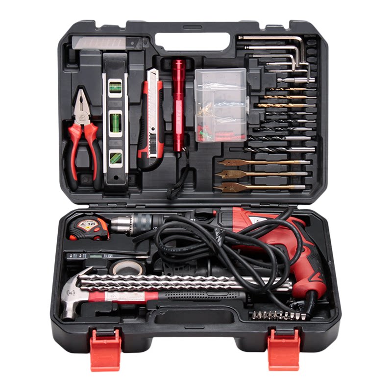 卡夫威尔多功能41件套电锤钻家用组套专业冲击钻装修套装组合工具