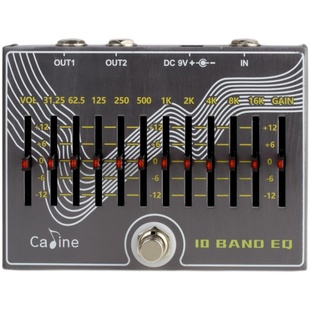 EQ均衡效果器单块6段10段调节 电木吉他贝斯通用gain控制2路输出