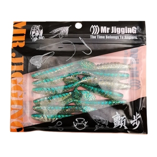 颤步路亚反螺纹T尾软饵铅头钩鲈鳜鱼翘嘴倒钓黑坑螺旋小软虫假饵