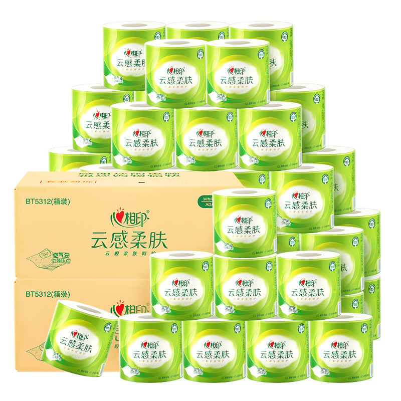 心相印云感卷纸110克60卷