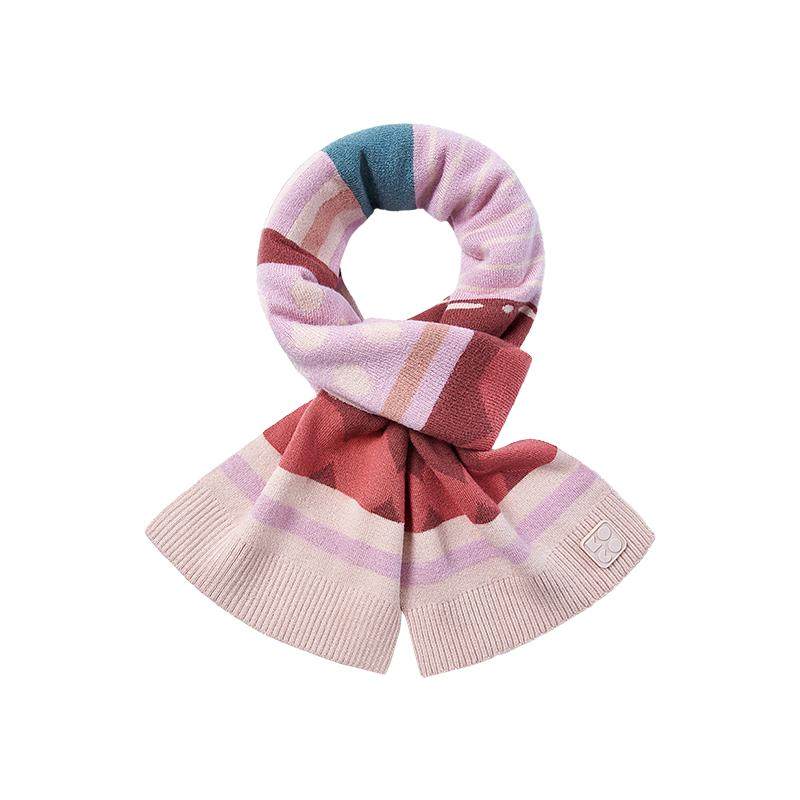 KK树儿童围巾秋冬季男童女孩宝宝围脖防风保暖抗静电2025新款