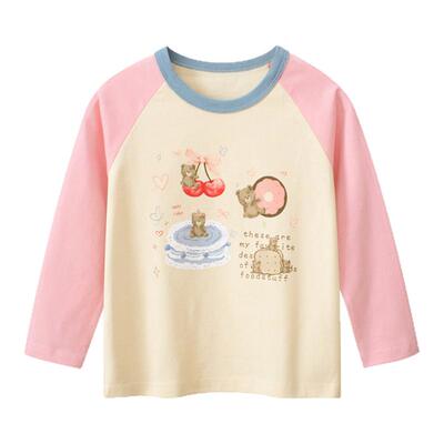 27home纯棉长袖打底衫可爱小熊