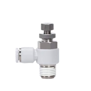 亚德客气缸气动调速阀调节流阀接头ASL/PSL4 6 8 10-M5/01/0203AB