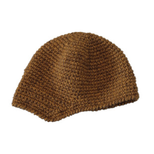 冬季厚款保暖帽男女包头帽手工帽子土豆夫人原创【貂绒棉小檐帽】