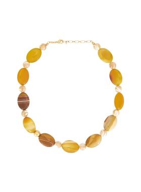 ANNI LU DESERT 珠饰项链 棕黄色REVOLVE小众新款