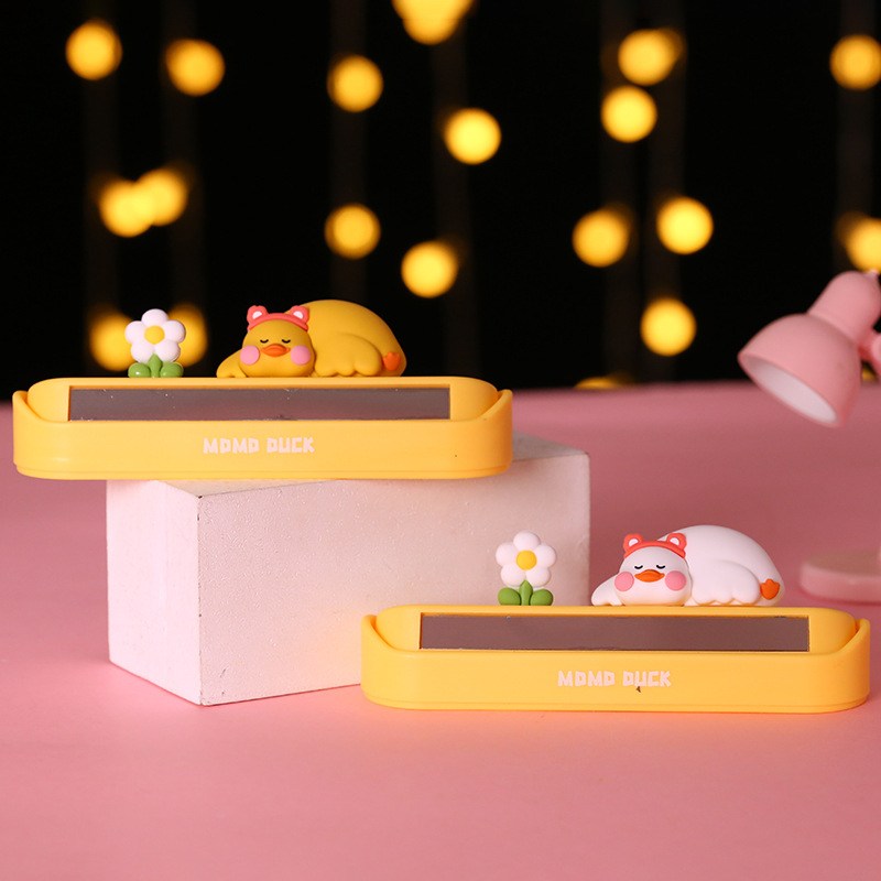 22网红可爱小萌鸭器女士牌停车手机号码牌汽车号临时车载挪电话留