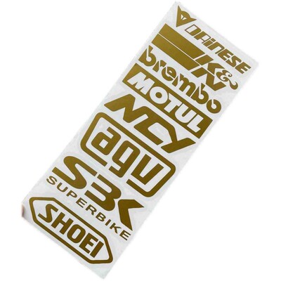 摩托车赞助商赛事电动车反光贴纸