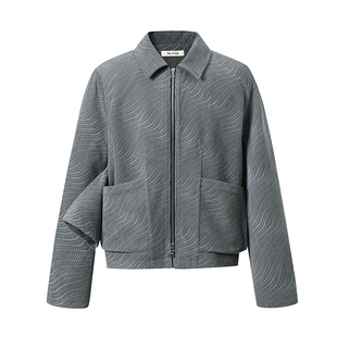 Pointless 24SS原创设计“三袖子”灯芯绒波浪夹克休闲高级感外套