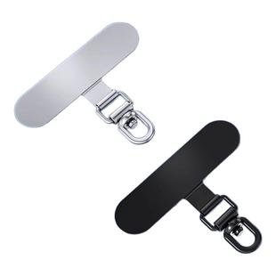 手机挂绳垫片不锈钢超薄夹片背贴连接片金属360旋转挂片防丢贴片