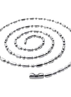 钛钢项链男女款 竹节链 无吊坠裸链加长款单链子55 60 70 80 90CM