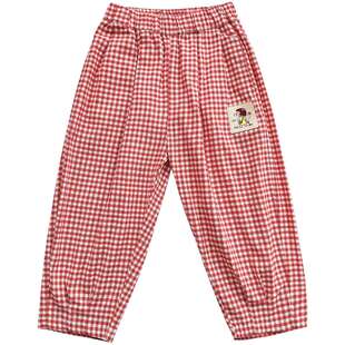 防蚊裤女童裤子夏薄款2026新款女孩夏季童装夏装休闲裤宝宝灯笼裤