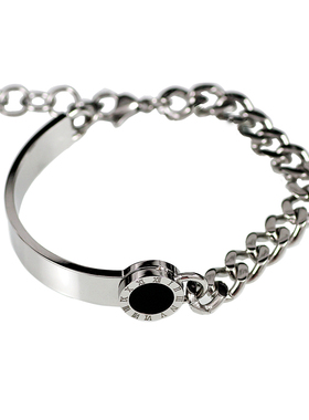 钛钢手链手镯男女不掉色饰品链条