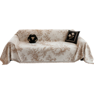 法式复古雪尼尔沙发盖布巾2026新款四季通用一整张全盖套罩毯子