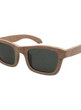 墨镜商务款方形实木全框太阳镜