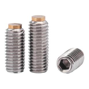 坚奕304不锈钢铜头紧定螺钉内六角机米螺丝M2M3M4M5M6M8M10M12M16