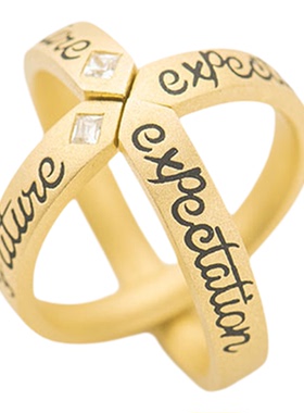 情侣对戒男时尚个性开口可调节