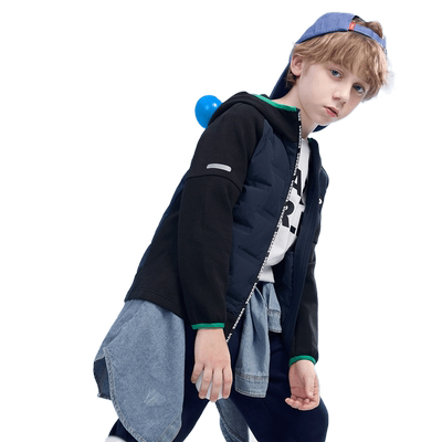 巴拉巴拉男童羽绒服中大童短款轻薄外套儿童宝宝加厚上衣冬装新款