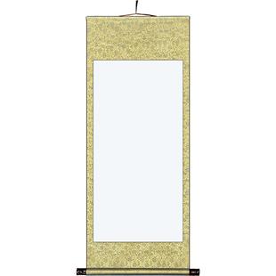 六品堂卷轴空白宣纸装裱挂轴书法专用纸半生半熟熟宣纸带卷轴的作品纸毛笔字画轴挂国画表字书画字画横幅挂画