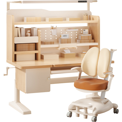 童博士儿童学习桌实木写字专用