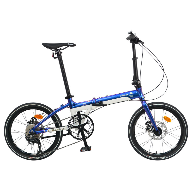 gogobike铝合金9速碟刹折叠单车