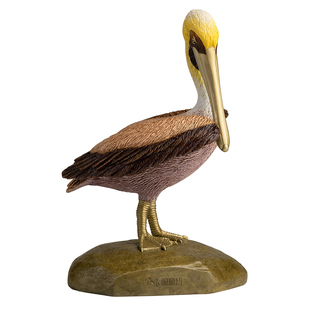 铜师傅 铜摆件《铜师傅百鸟集》之褐鹈鹕 家居饰品 桌面摆件礼品