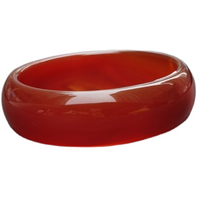 天然旺夫红玛瑙玉手镯加宽轮胎女