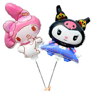 网红儿童大号夹片气球手持棒多款可爱造型卡通玩具摆摊地推小礼品