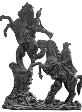 萧何月历史文化人物玻璃钢仿铜