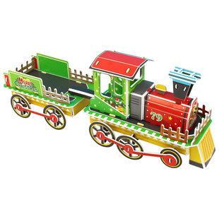 圣诞节礼物品儿童拼图立体3D小屋房子拼装男女孩手工diy模型玩具