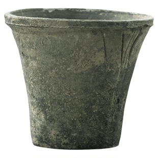 喇叭盆透气粗陶瓦盆陶土花盆黑色异形大号蝴蝶兰陶盆月季兰花红陶